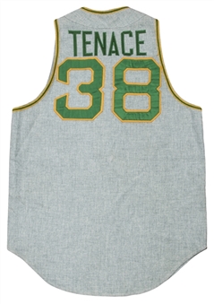 1970 Gene Tenace Game Used Oakland As Alternate Jersey Vest (MEARS)